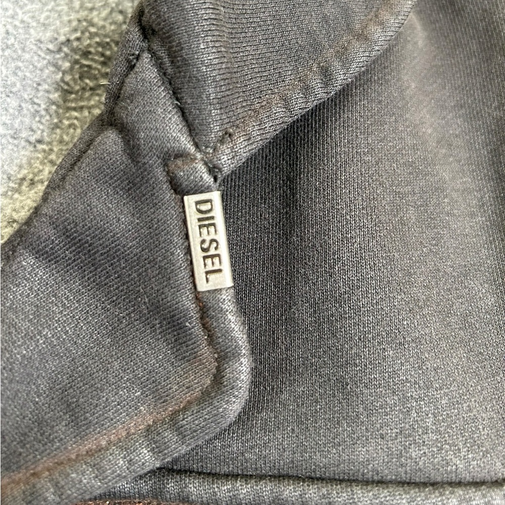 DIESEL Y2K Military Safari Fleece Jacket Embroidered Crest M - Picture 4 of 14